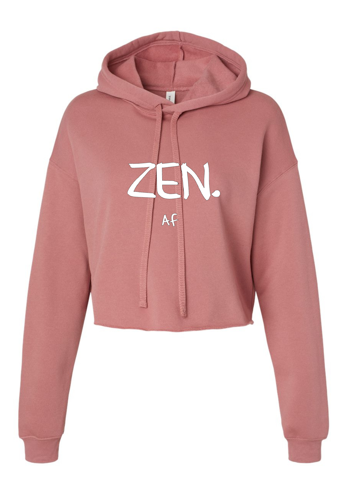 Crop Fleece Hoodie: ZEN Af