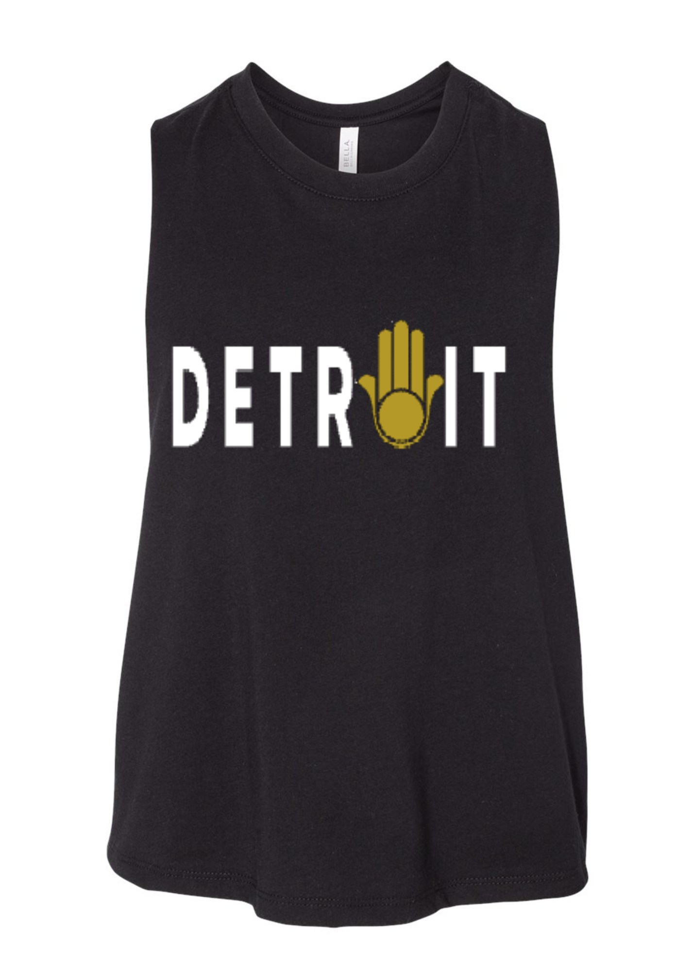 Racerback Crop Tank - Detroit 🪬