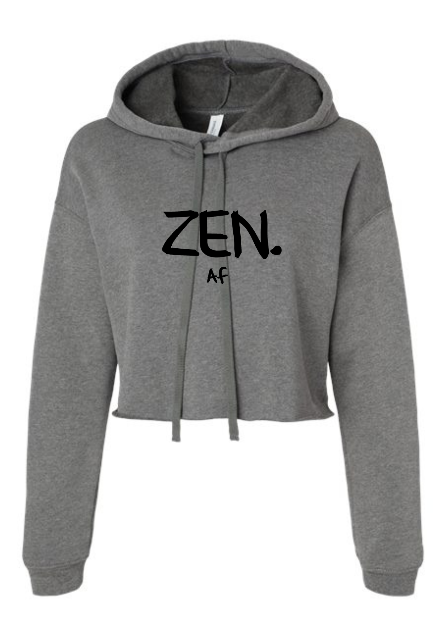 Crop Fleece Hoodie: ZEN Af