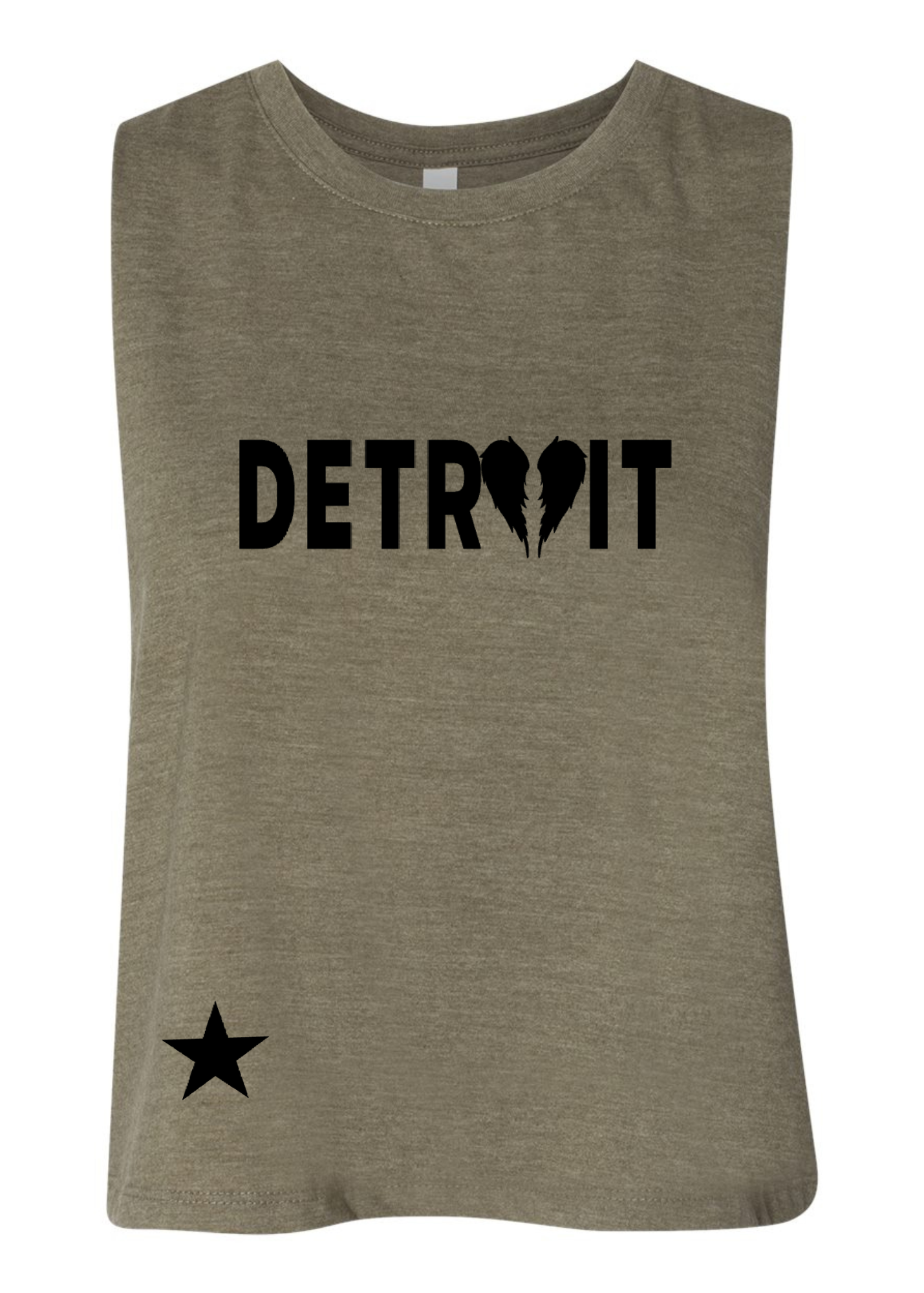 Racerback Crop Tank - Detroit 🪽