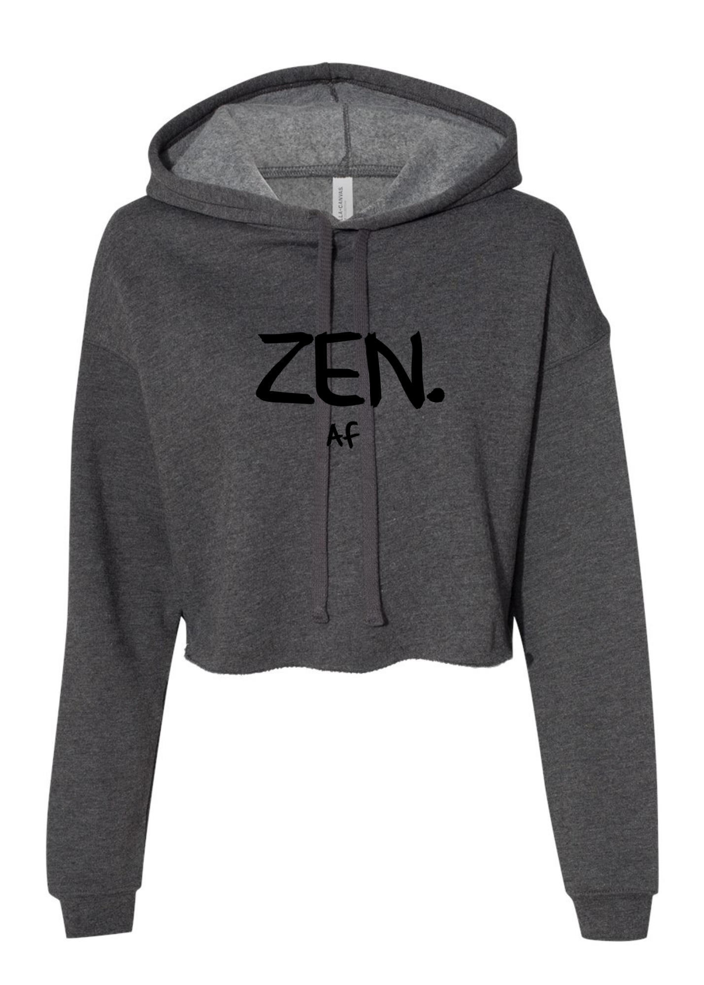 Crop Fleece Hoodie: ZEN Af