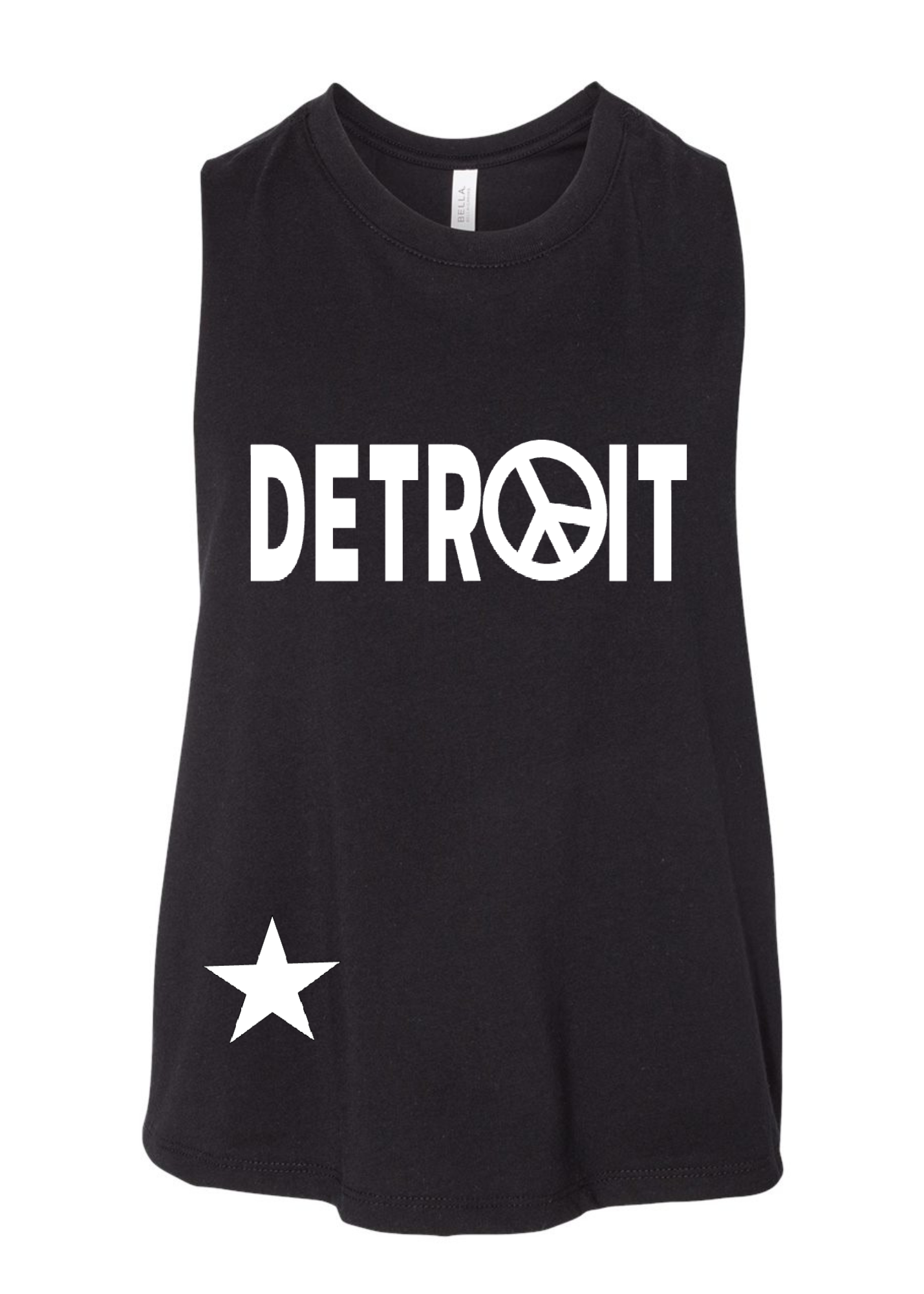 Racerback Crop Tank - Detroit ☮