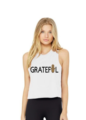 Racerback Crop Tank - Grateful