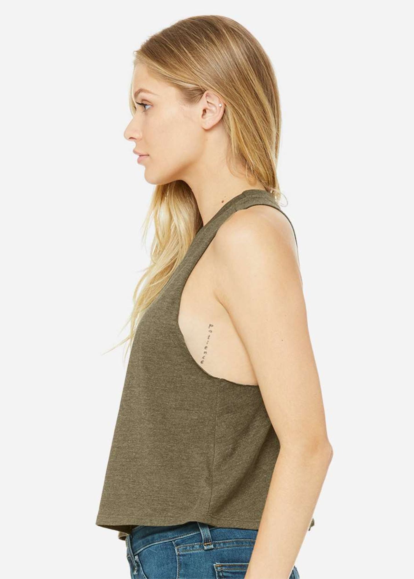 Racerback Crop Tank - Peace.Love.Detroit.