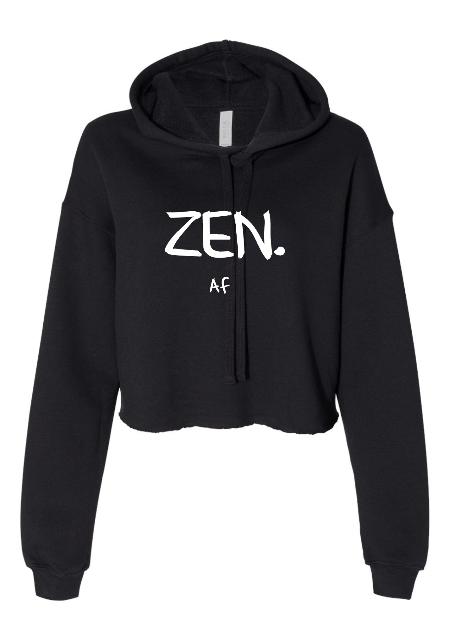 Crop Fleece Hoodie: ZEN Af