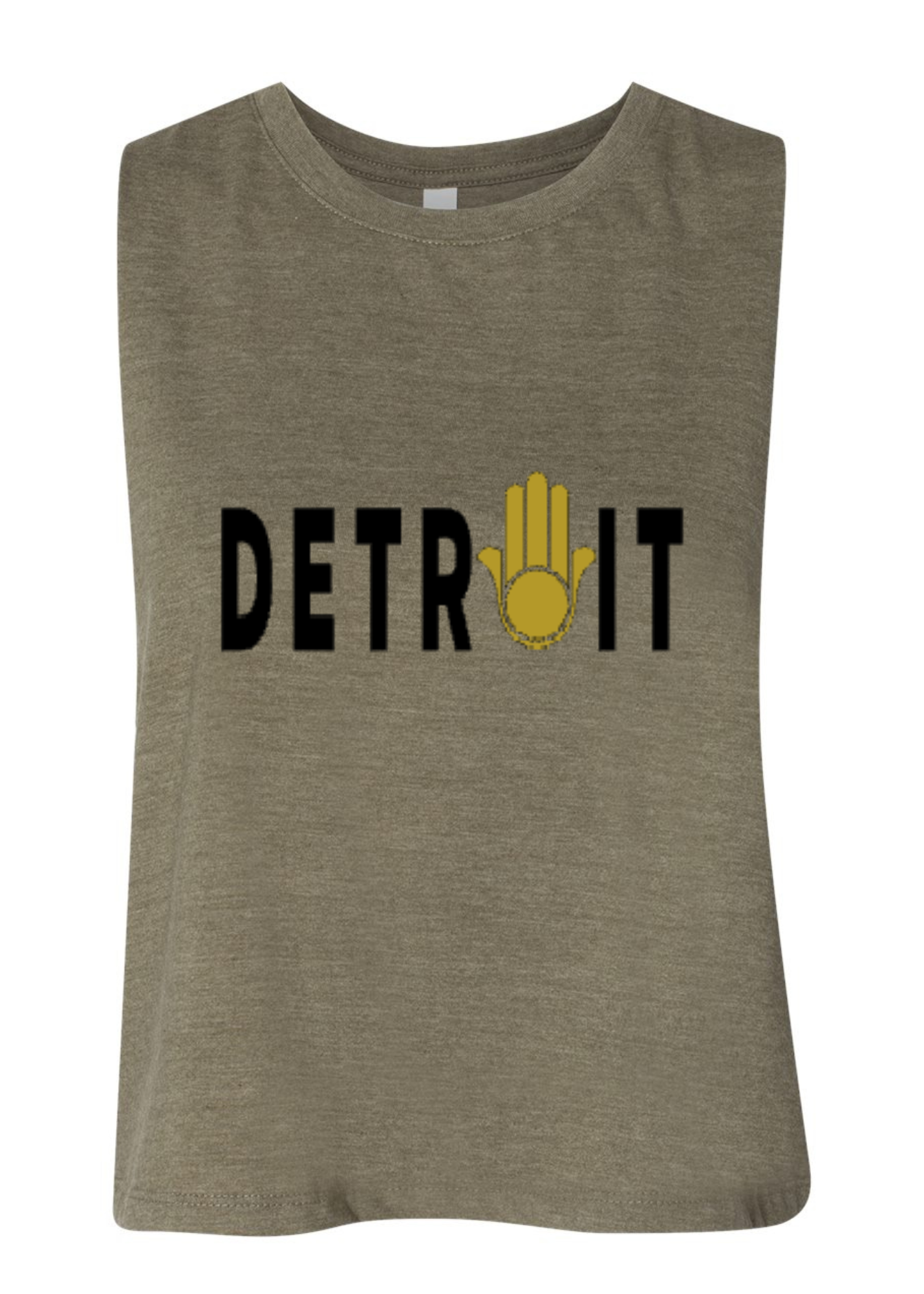 Racerback Crop Tank - Detroit 🪬