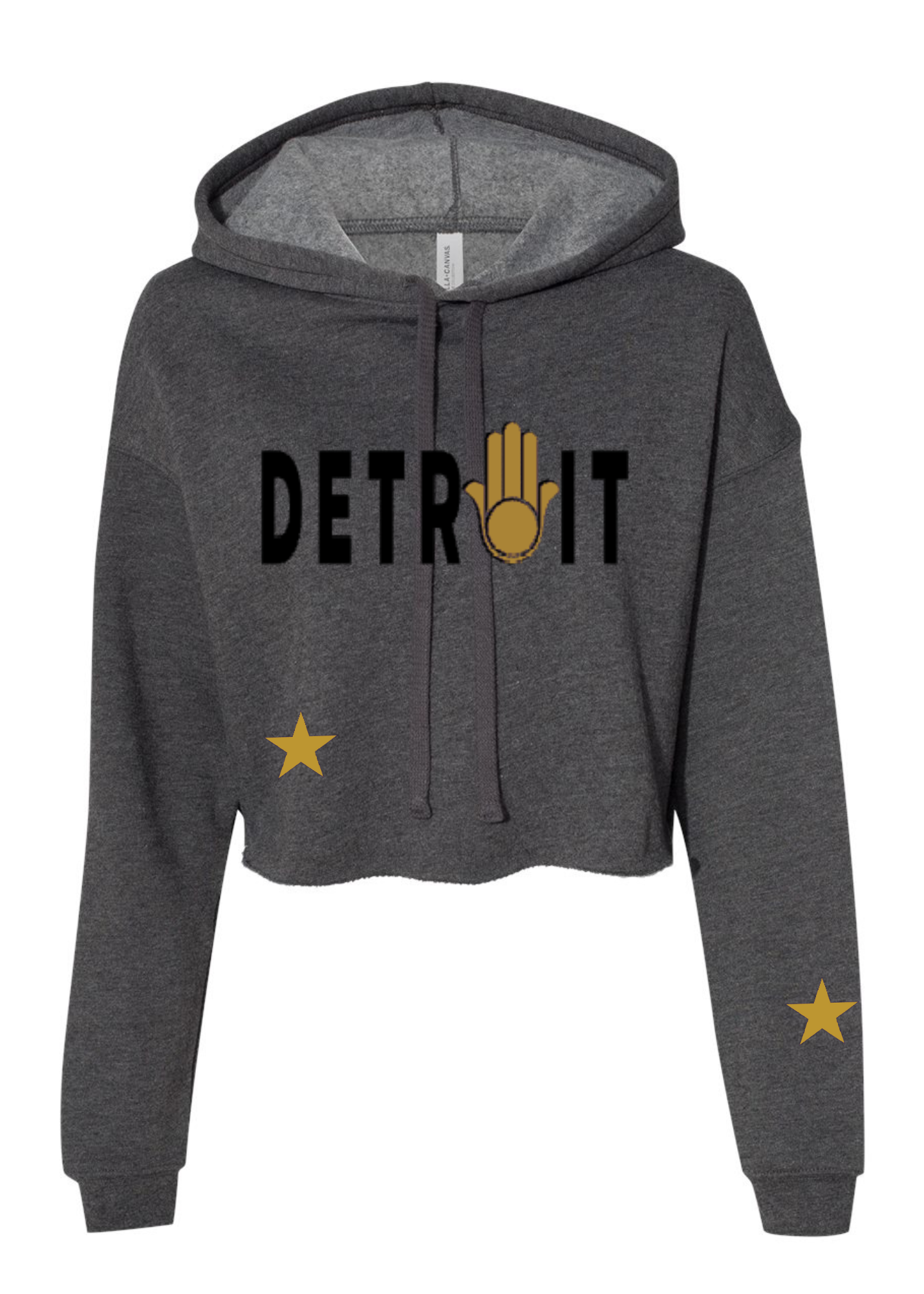 Crop Fleece Hoodie: Detroit