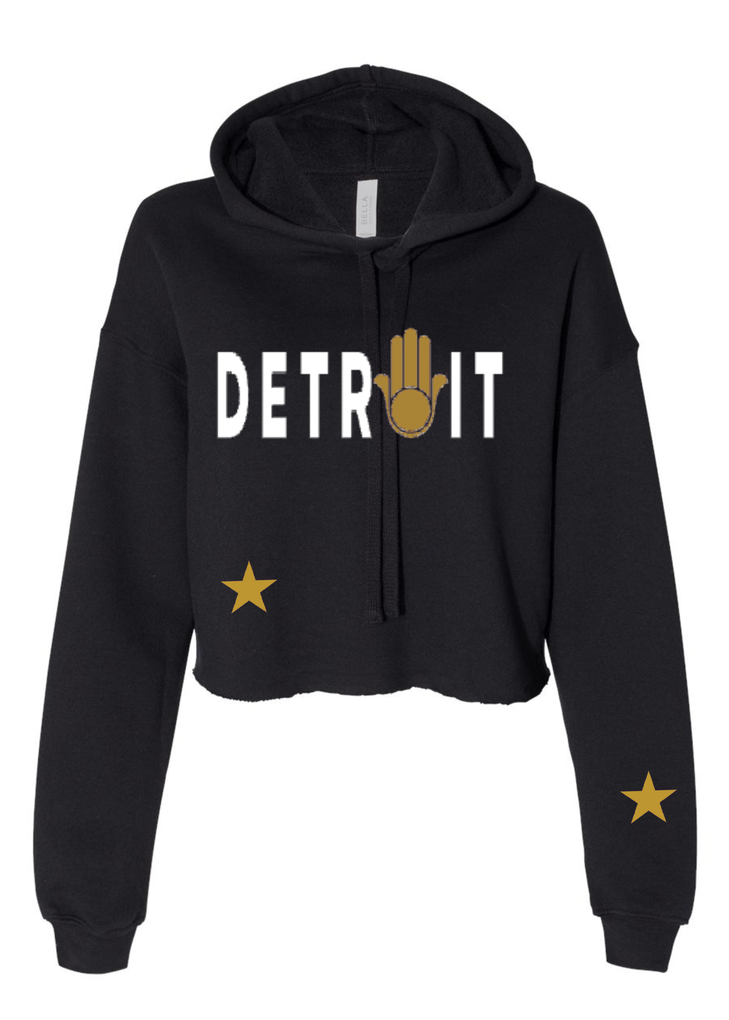 Crop Fleece Hoodie: Detroit