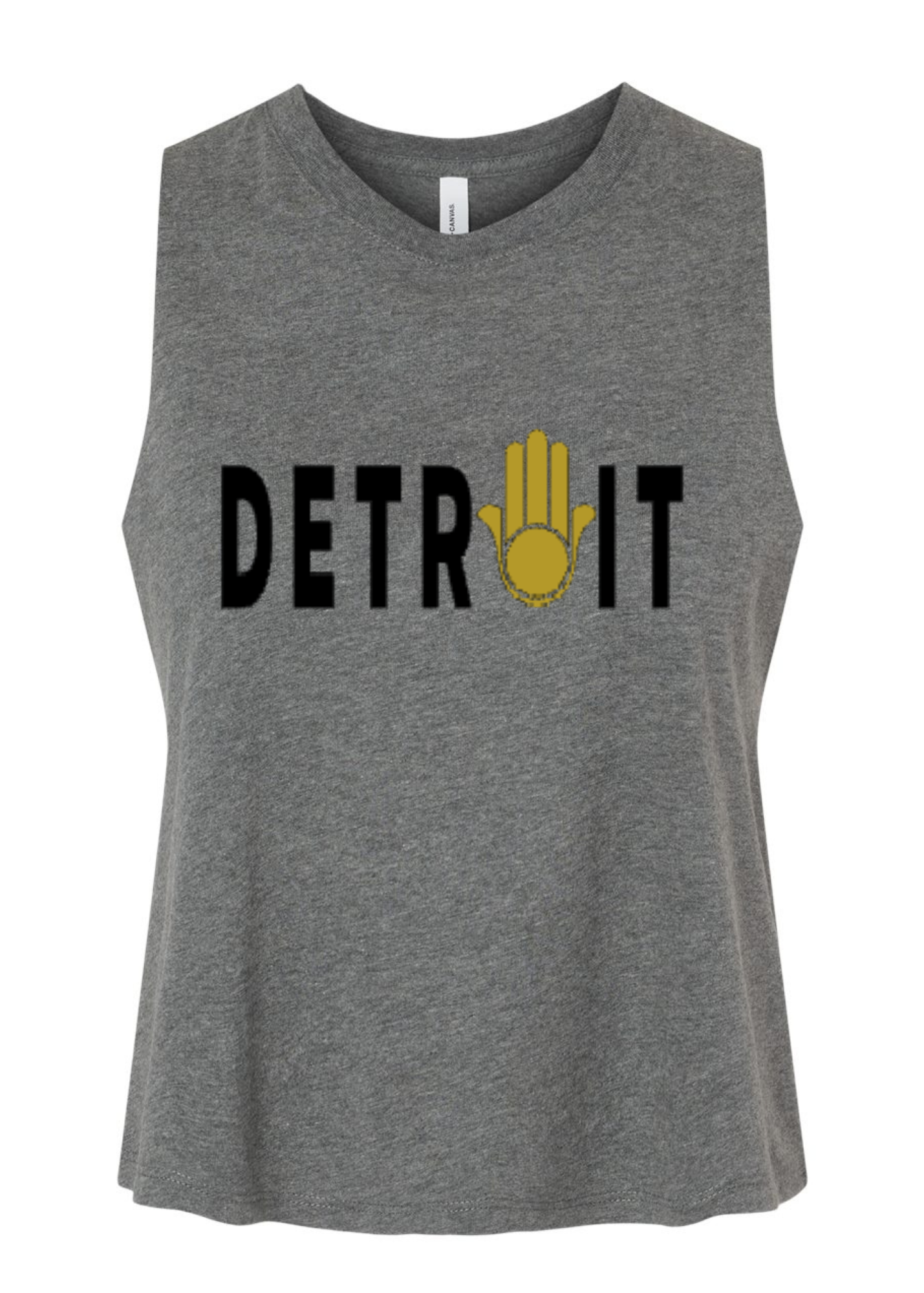 Racerback Crop Tank - Detroit 🪬