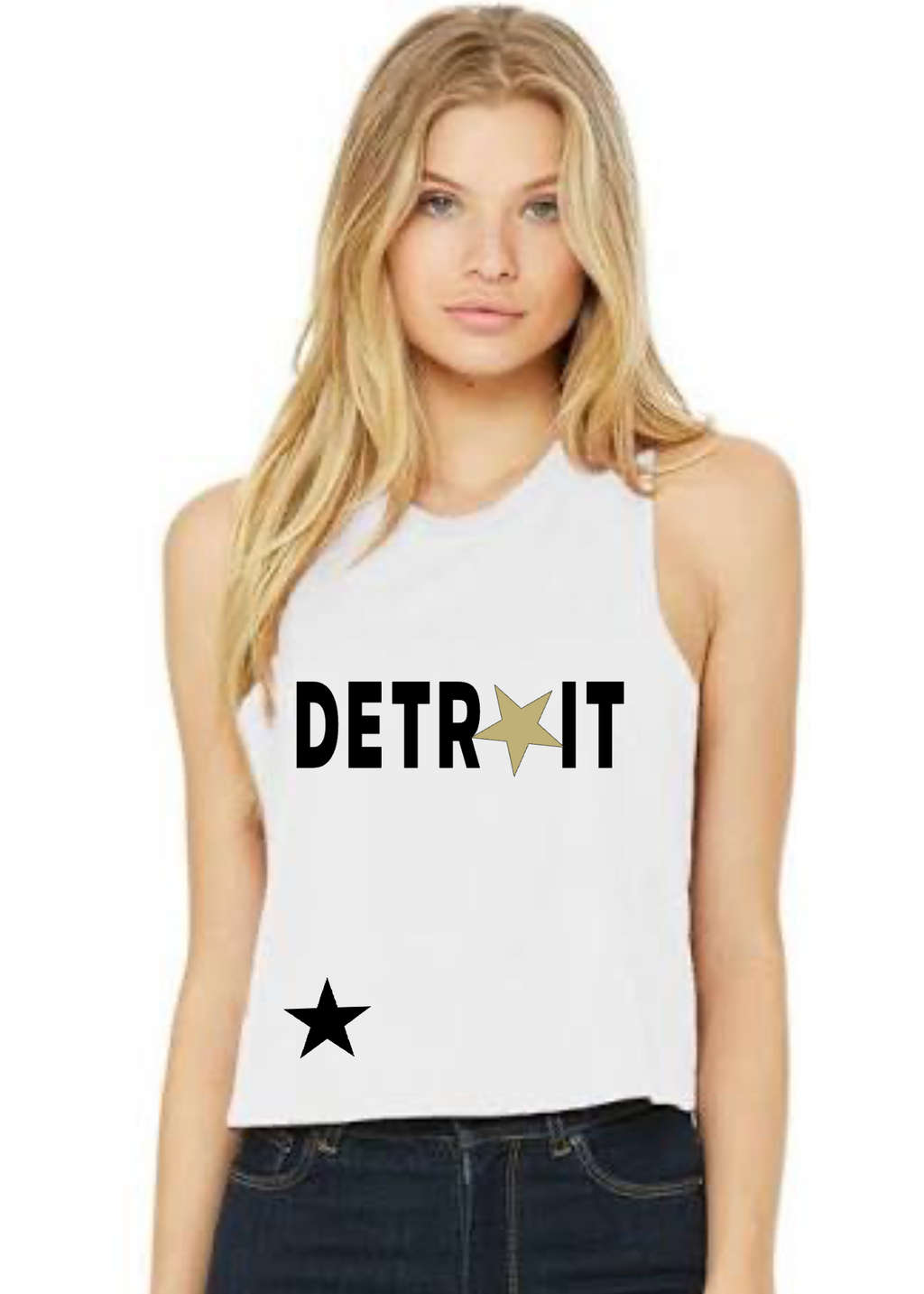 Racerback Crop Tank - Detroit ★