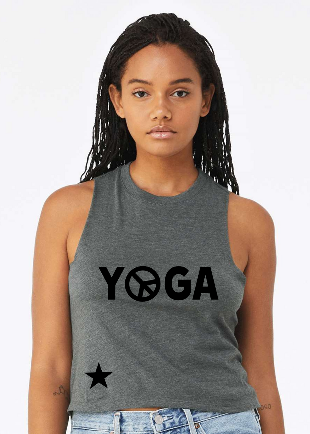 Racerback Crop Tank - Yoga