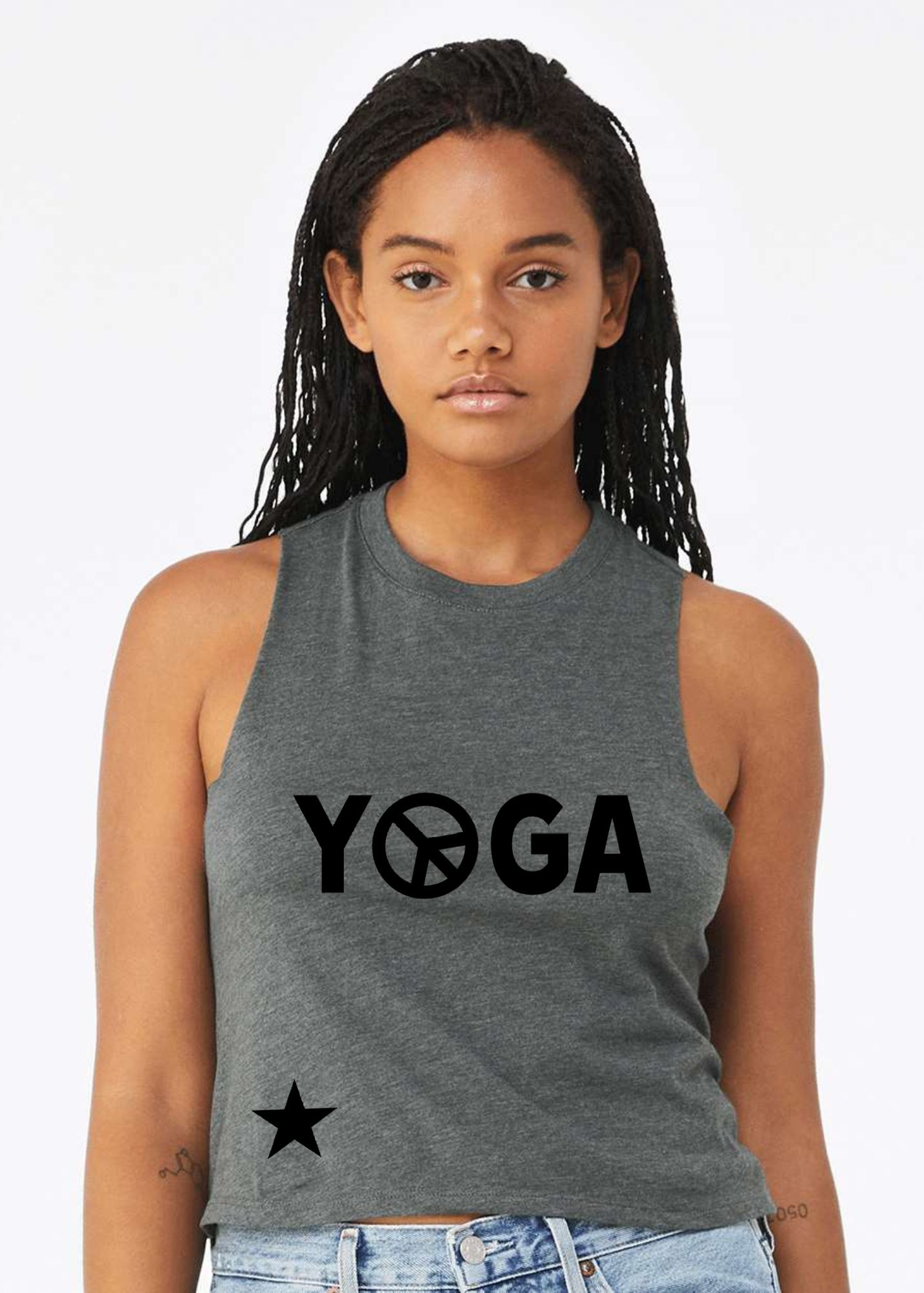 Racerback Crop Tank - Yoga