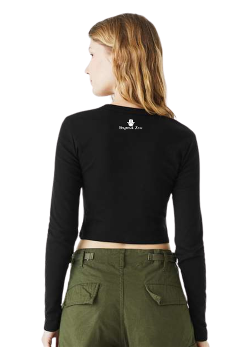 Ahava (Love) Ribbed Long Sleeve Baby Tee