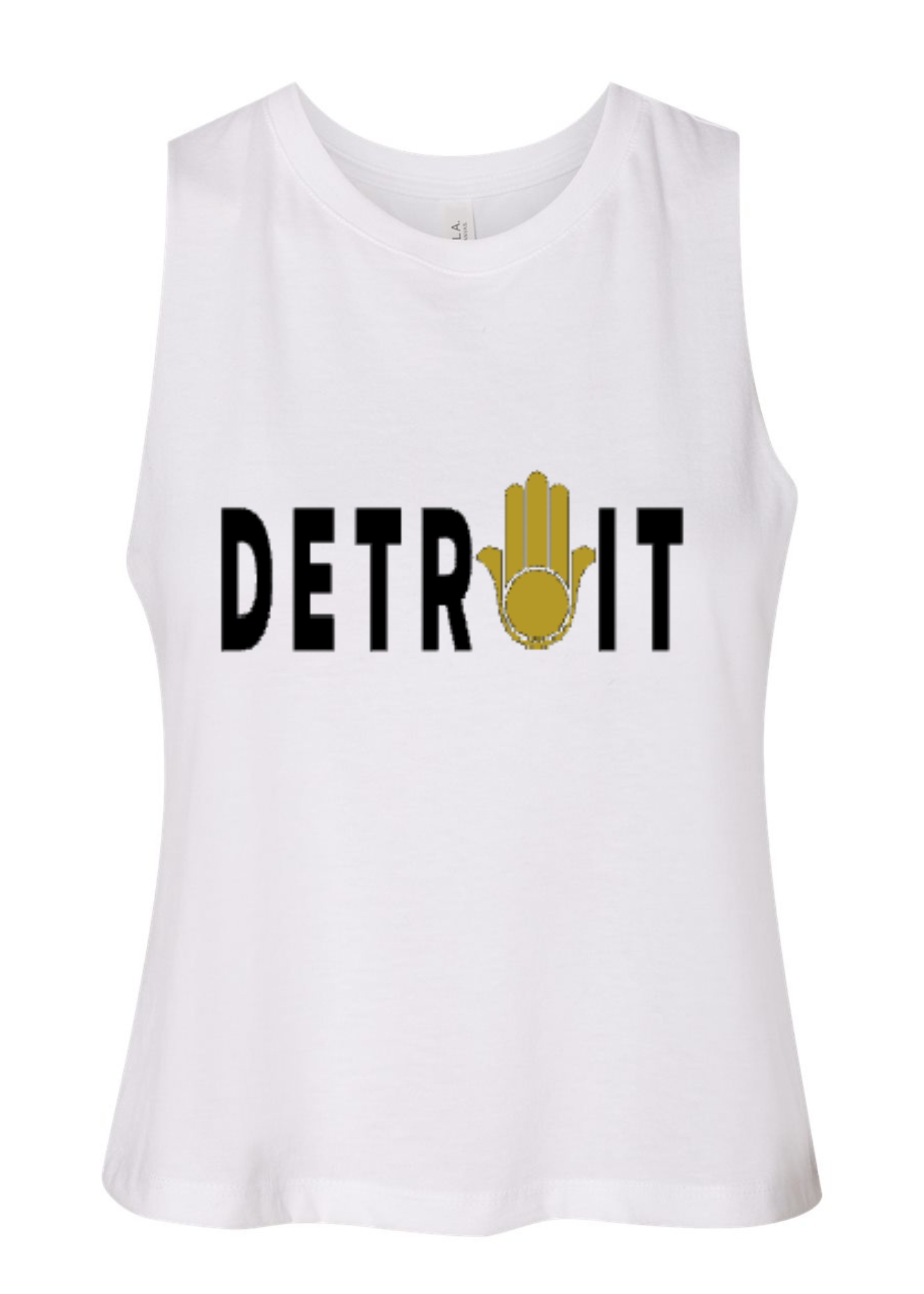 Racerback Crop Tank - Detroit 🪬