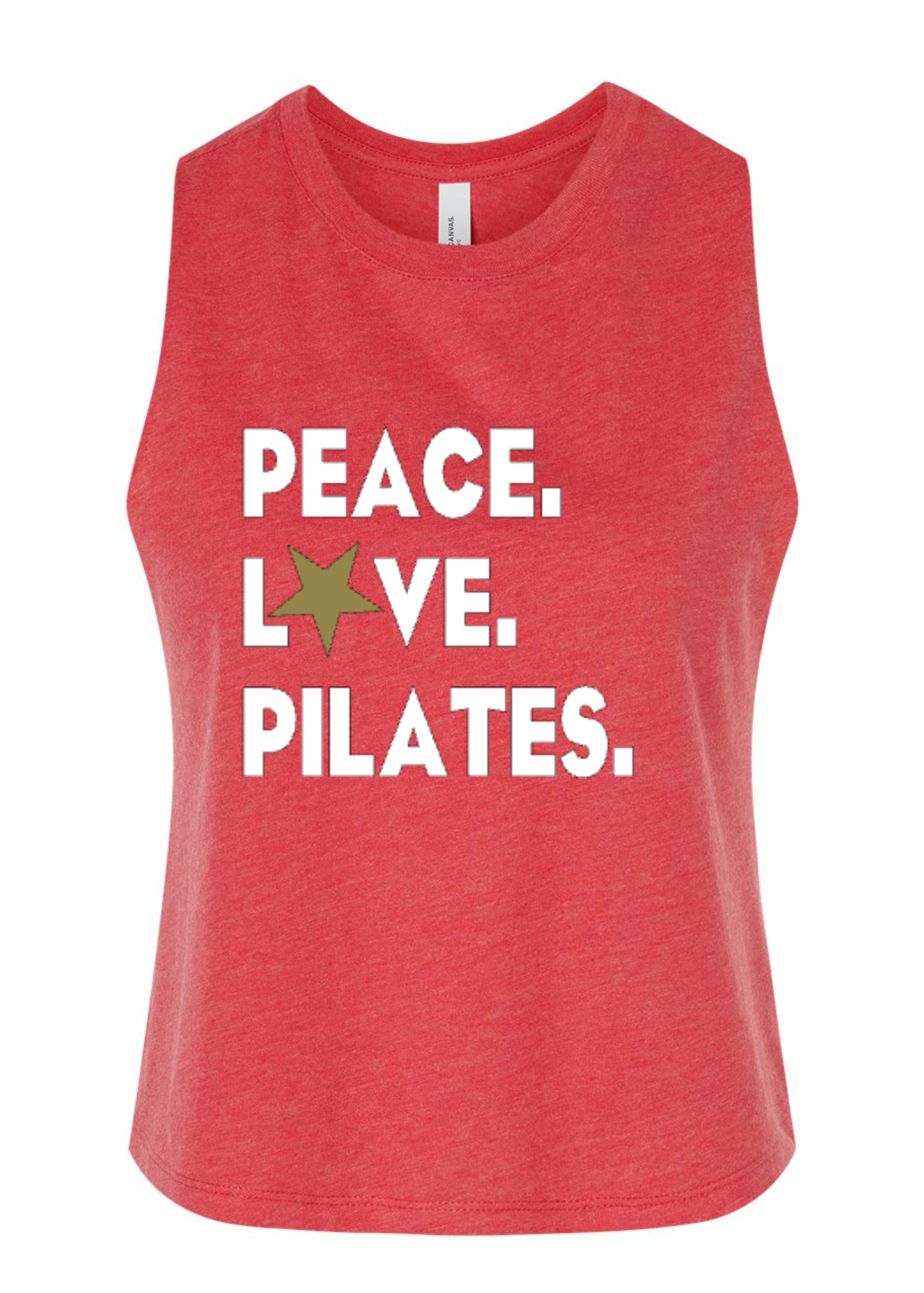 Racerback Crop Tank - Peace.Love.Pilates. ★