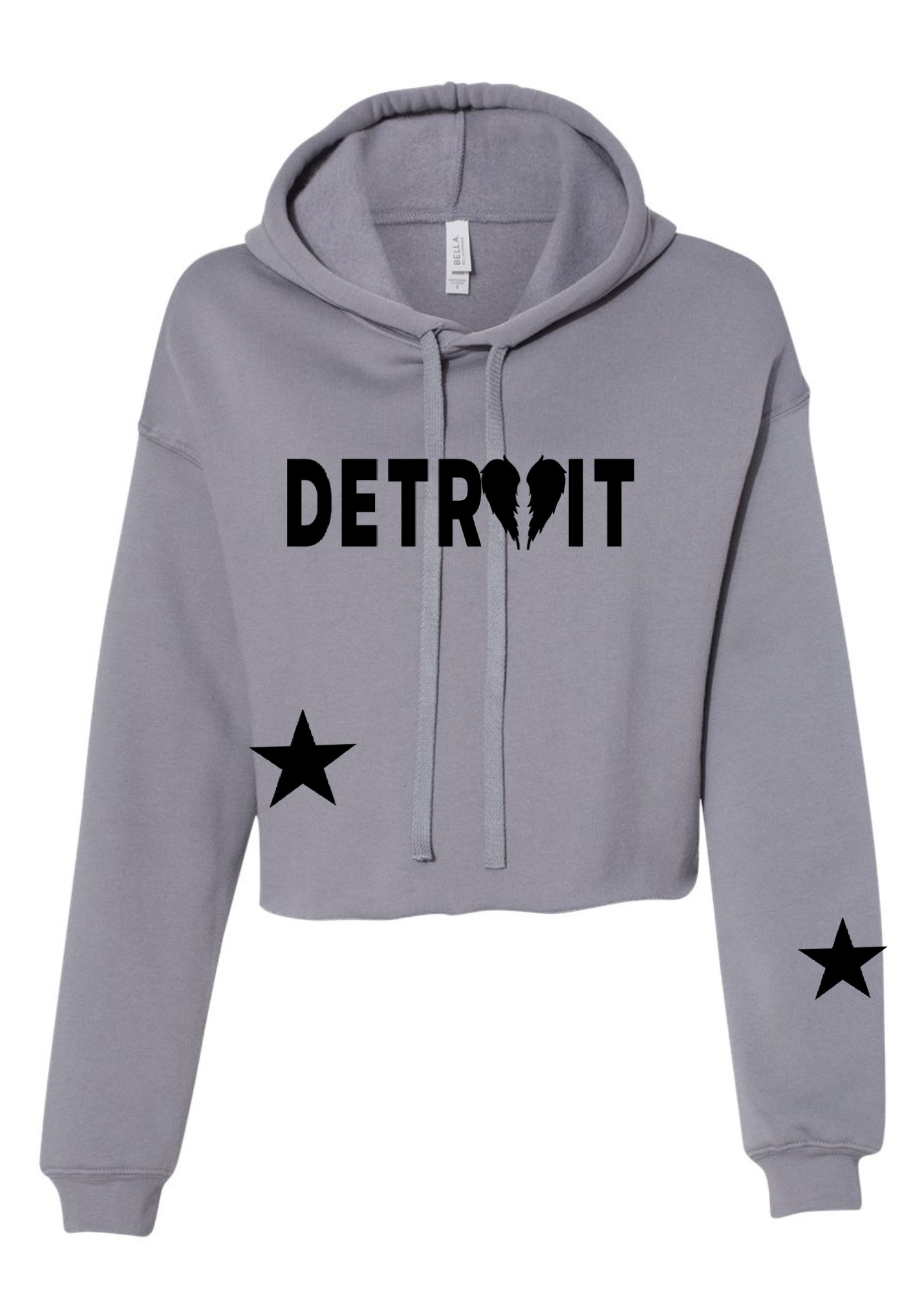 Crop Fleece Hoodie: Detroit 🪽