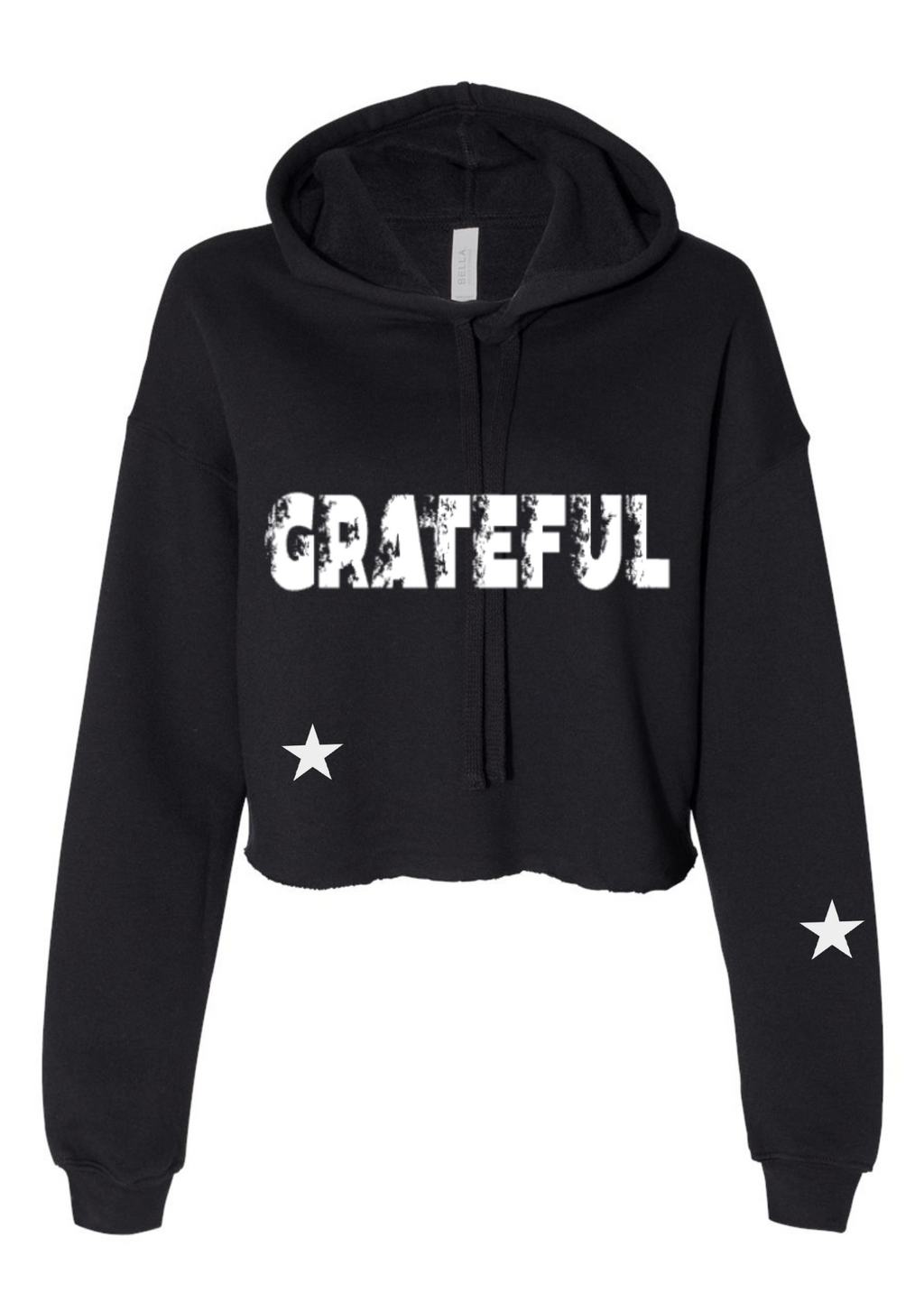 Crop Fleece Hoodie: Vintage Collection (Grateful)