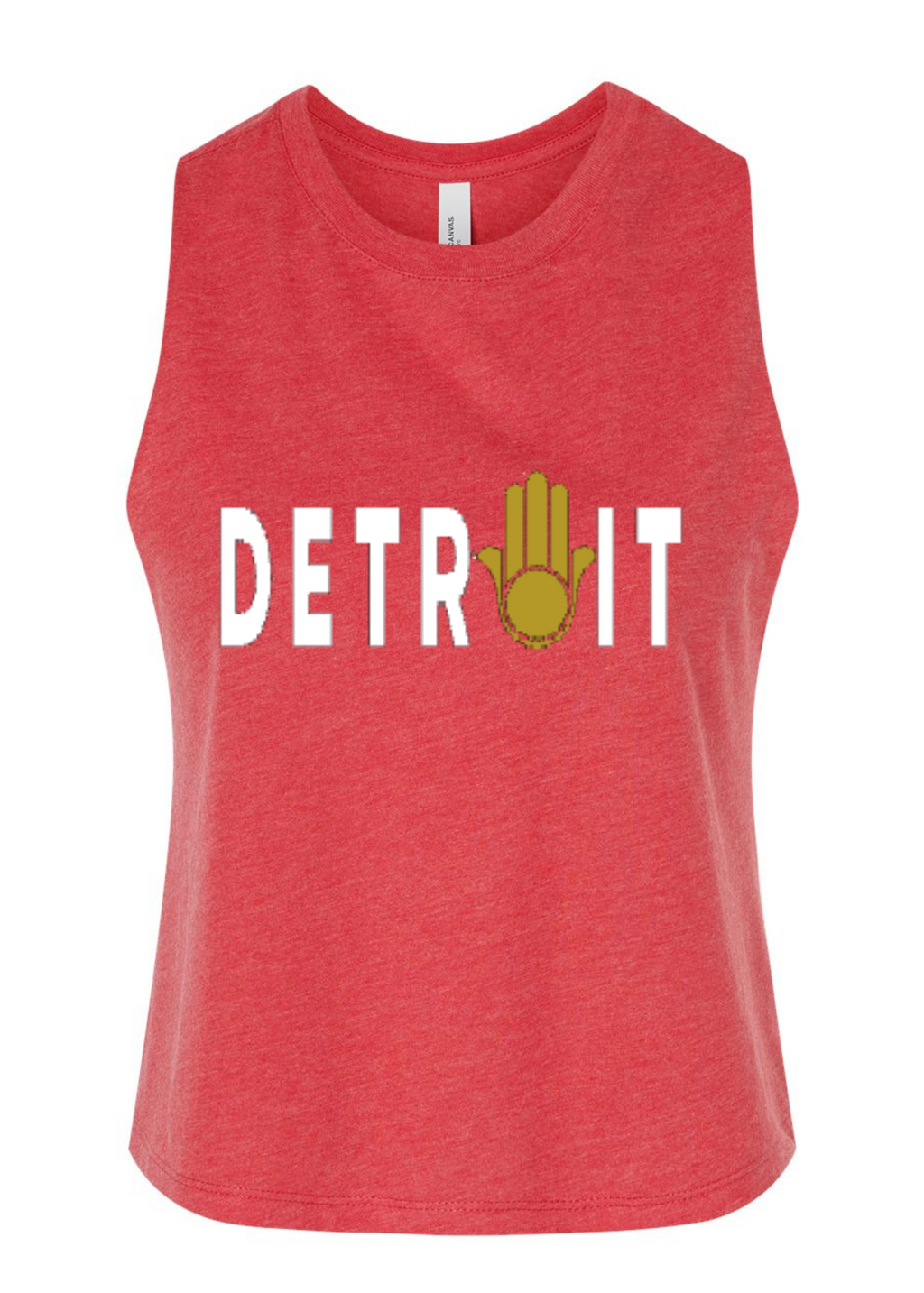 Racerback Crop Tank - Detroit 🪬