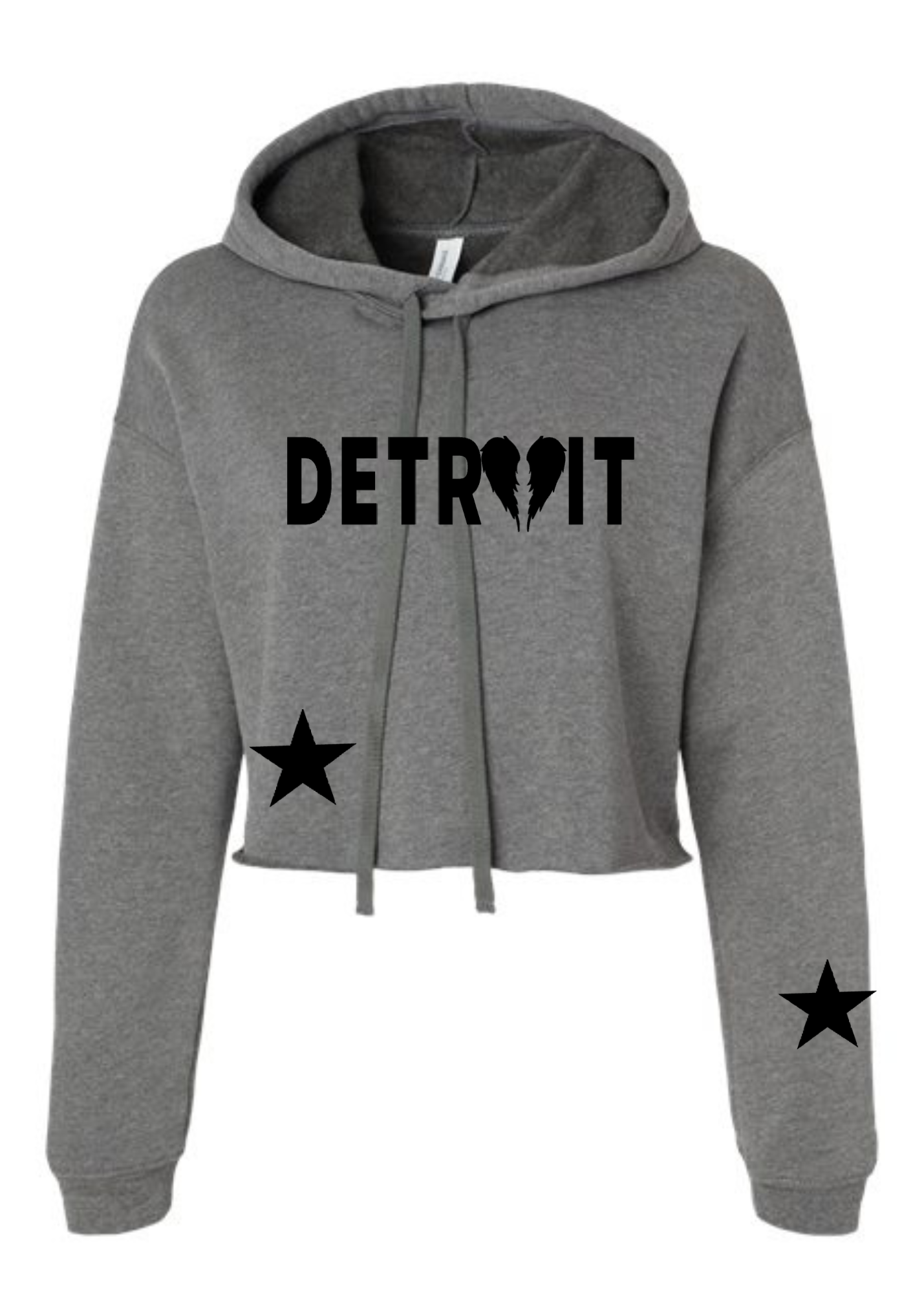 Crop Fleece Hoodie: Detroit 🪽