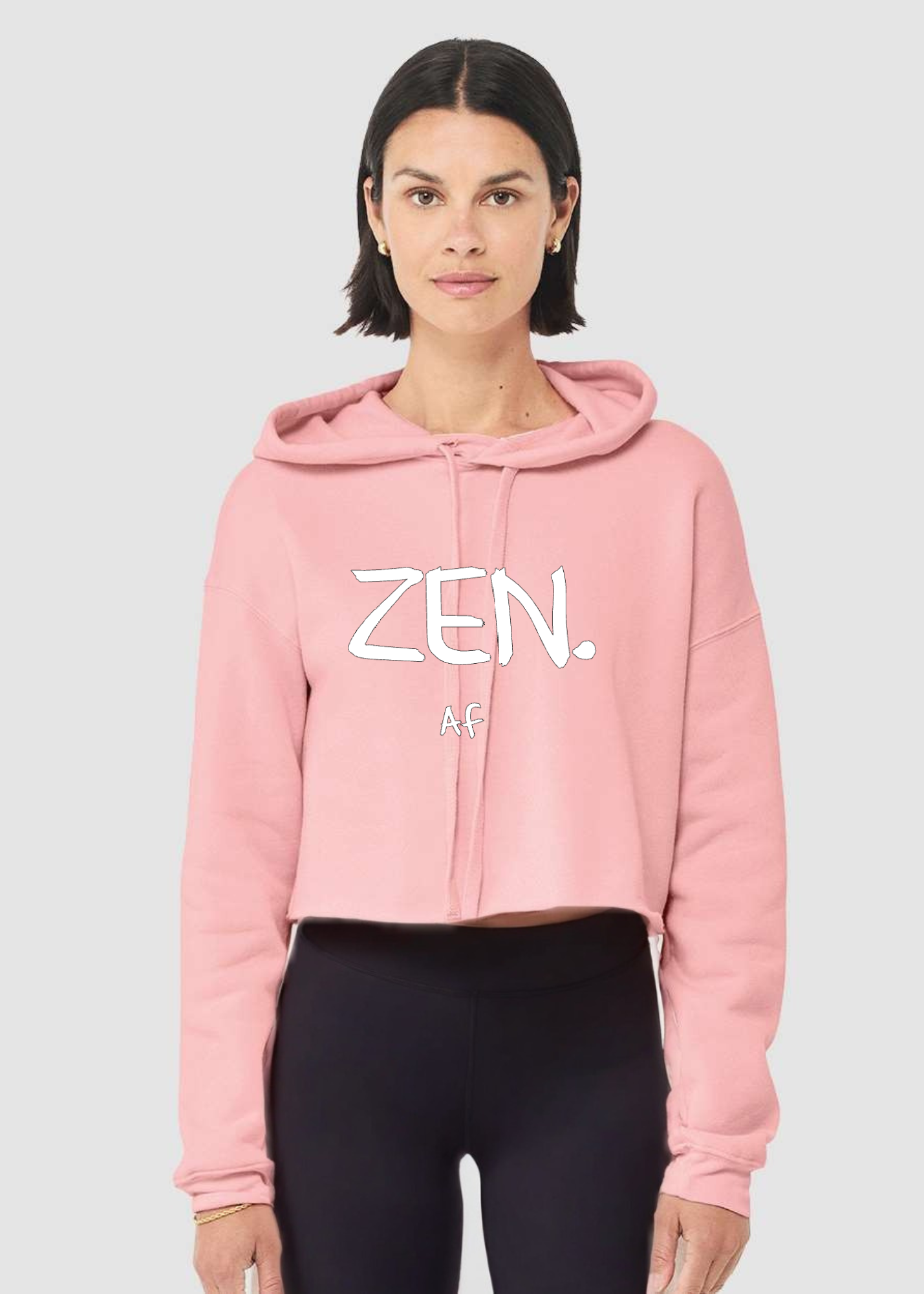 Crop Fleece Hoodie: ZEN Af