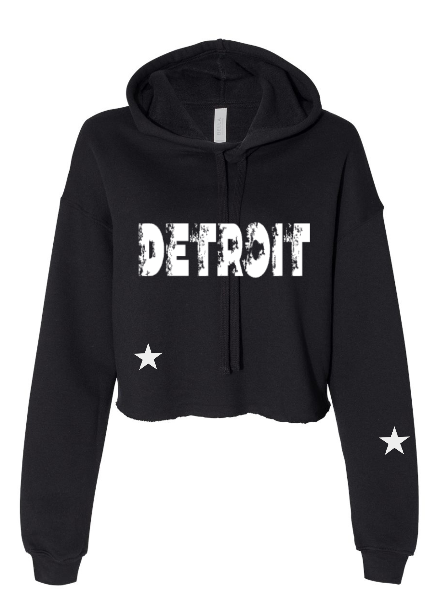 Crop Fleece Hoodie: Vintage Collection (Detroit)