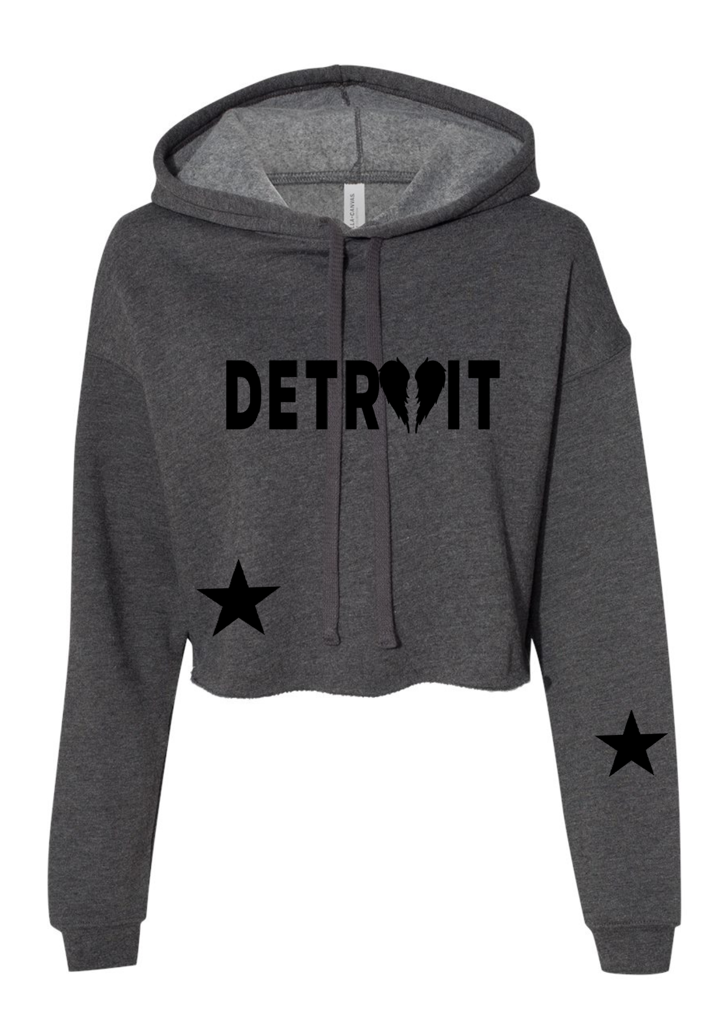 Crop Fleece Hoodie: Detroit 🪽