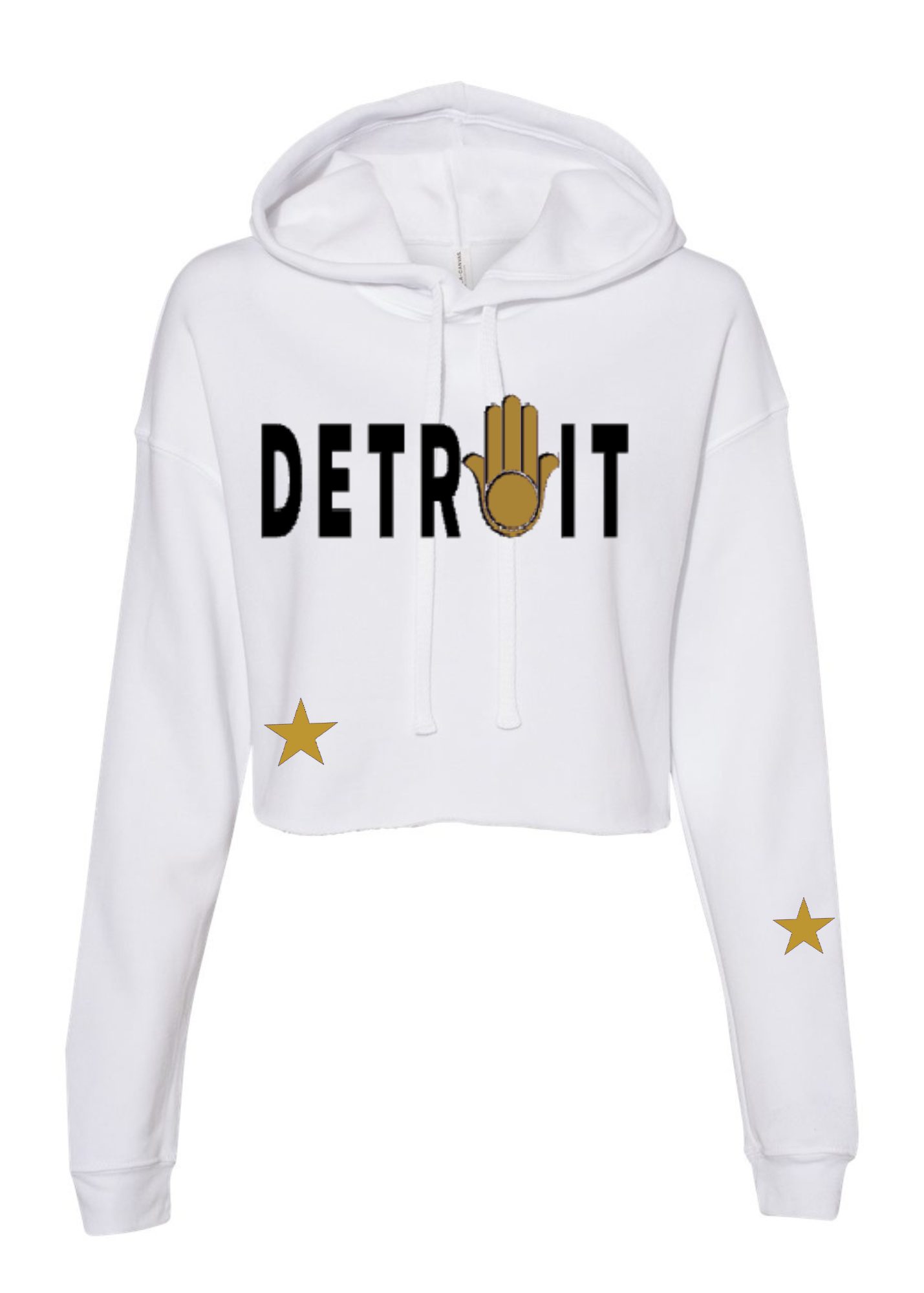 Crop Fleece Hoodie: Detroit