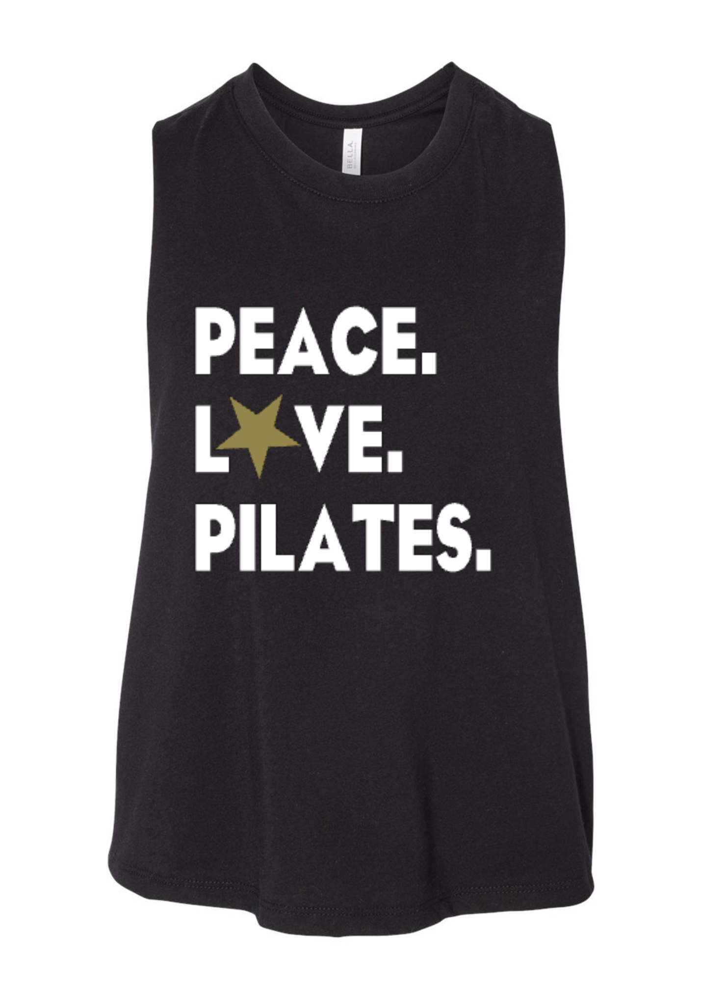 Racerback Crop Tank - Peace.Love.Pilates. ★