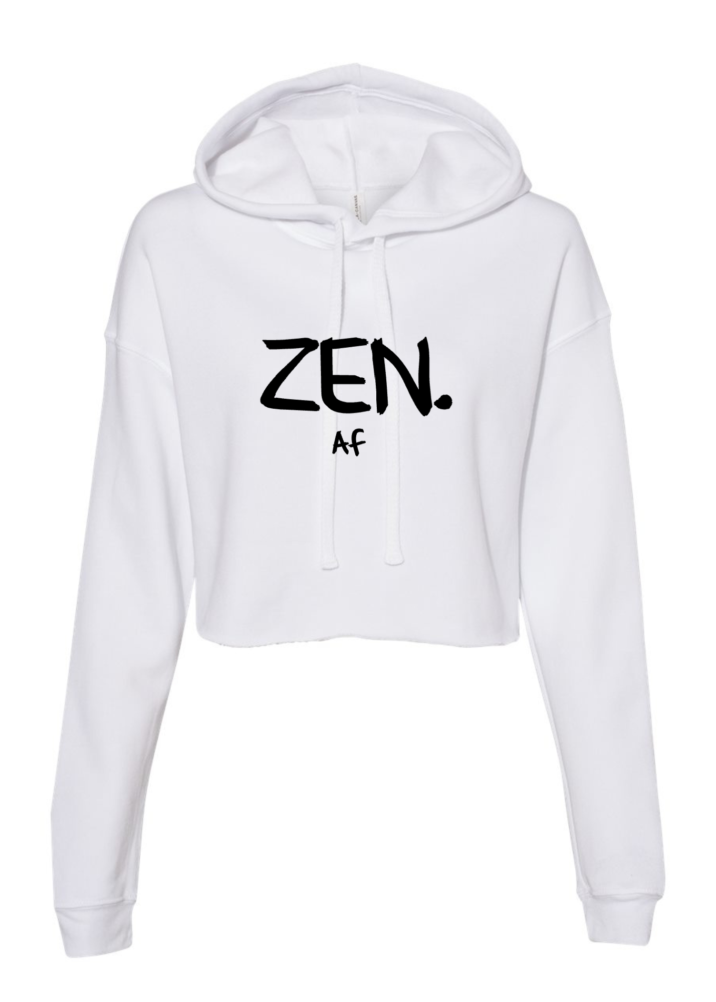 Crop Fleece Hoodie: ZEN Af