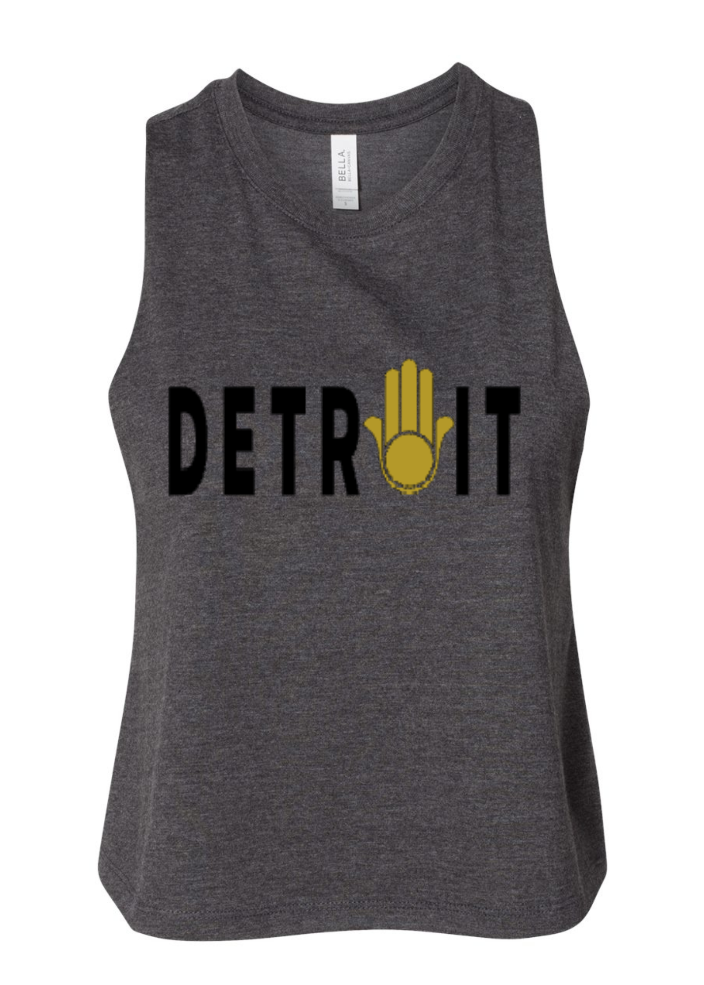 Racerback Crop Tank - Detroit 🪬