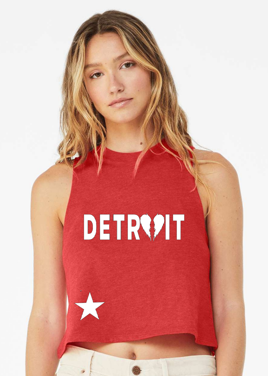 Racerback Crop Tank - Detroit 🪽