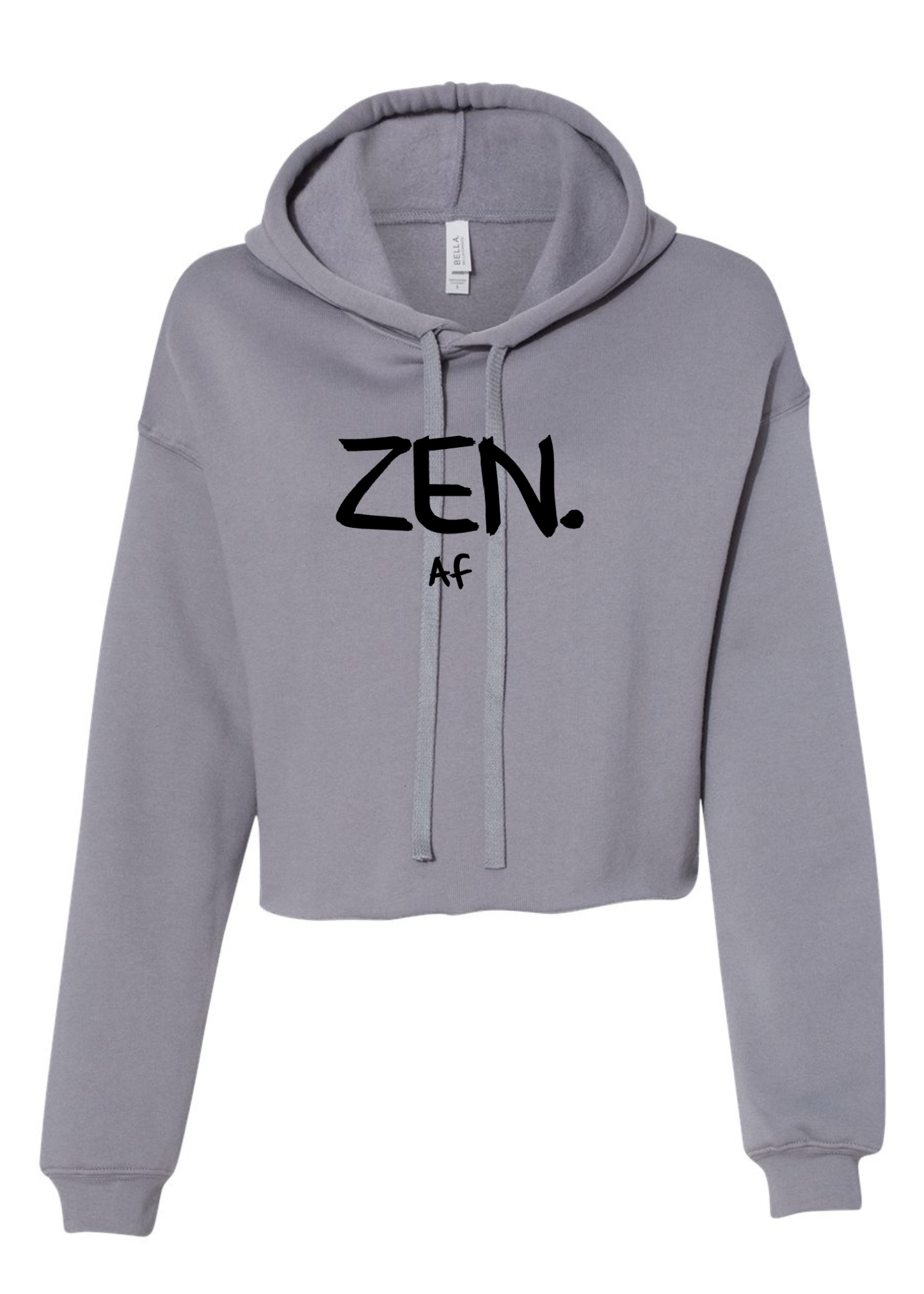 Crop Fleece Hoodie: ZEN Af