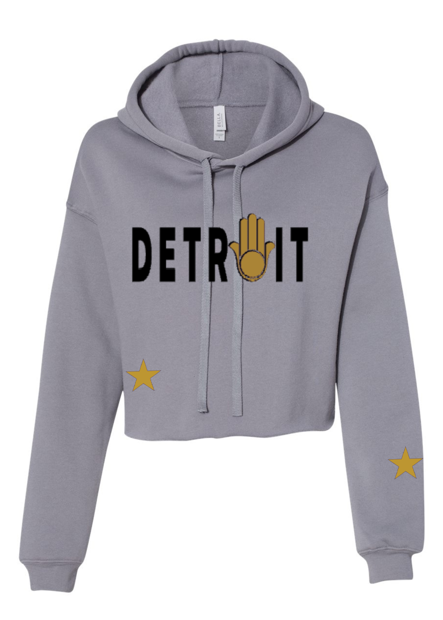 Crop Fleece Hoodie: Detroit
