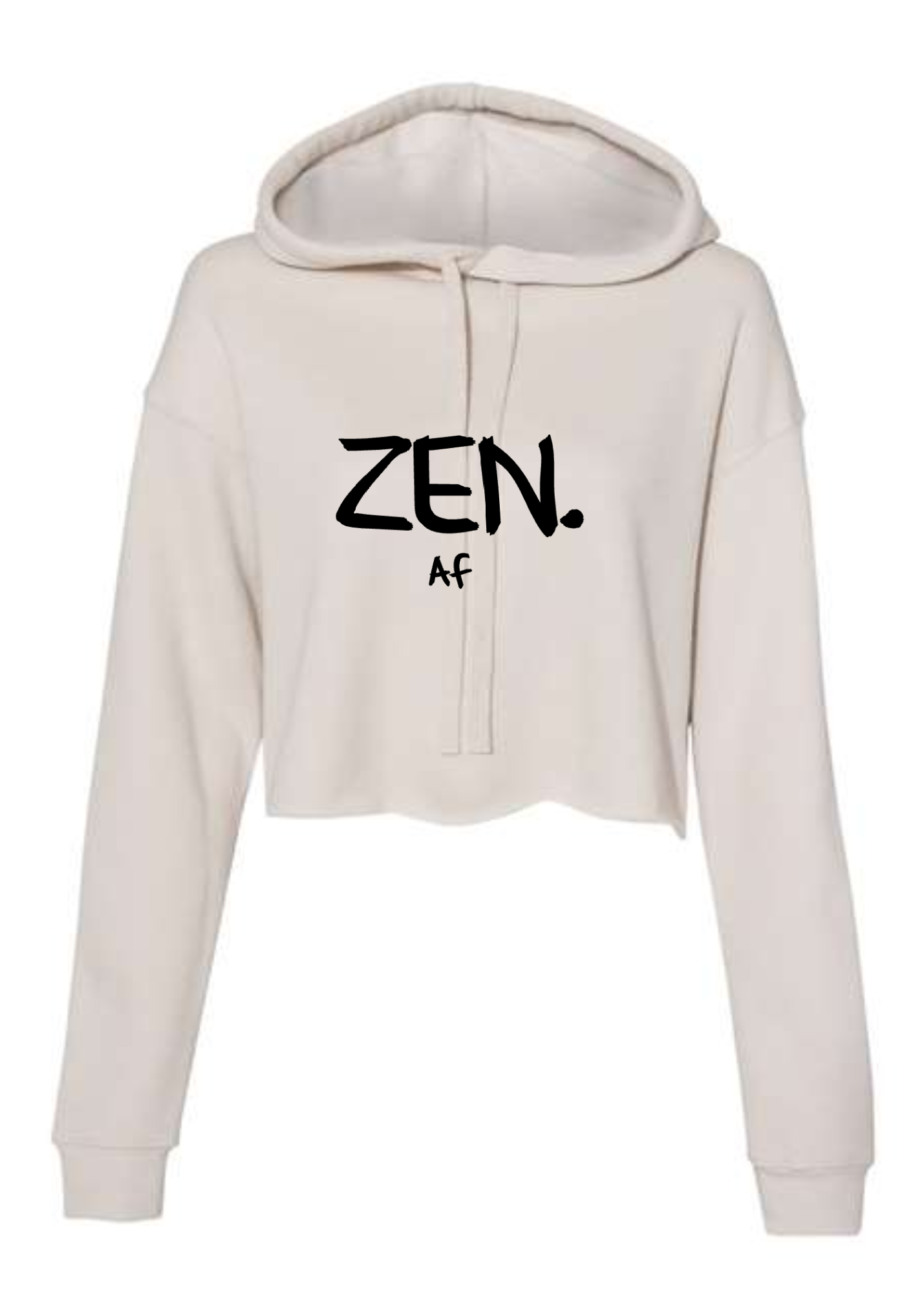Crop Fleece Hoodie: ZEN Af