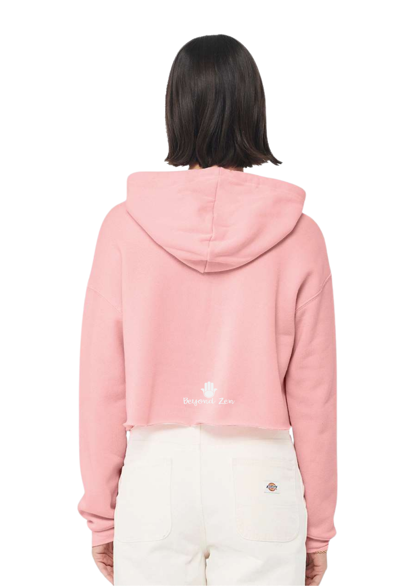 Crop Fleece Hoodie: Double Love