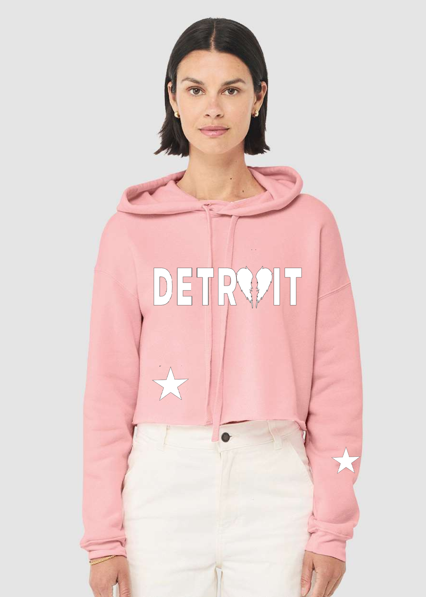Crop Fleece Hoodie: Detroit 🪽