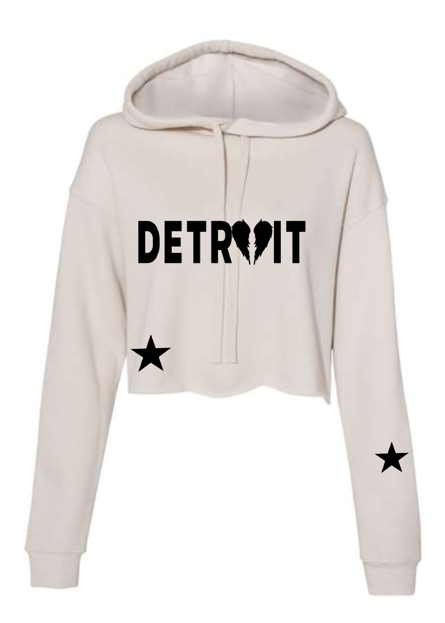 Crop Fleece Hoodie: Detroit 🪽